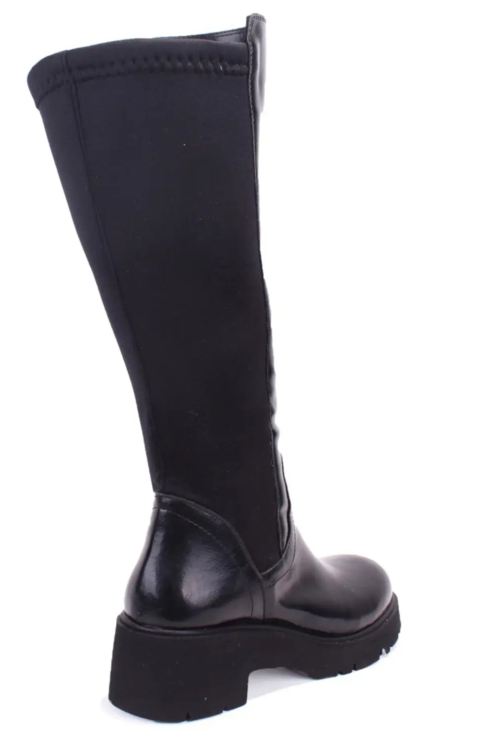 Dagoster DZA07-8961105 Siyah Rugan Günlük Streçli Düz Topuk Kadın