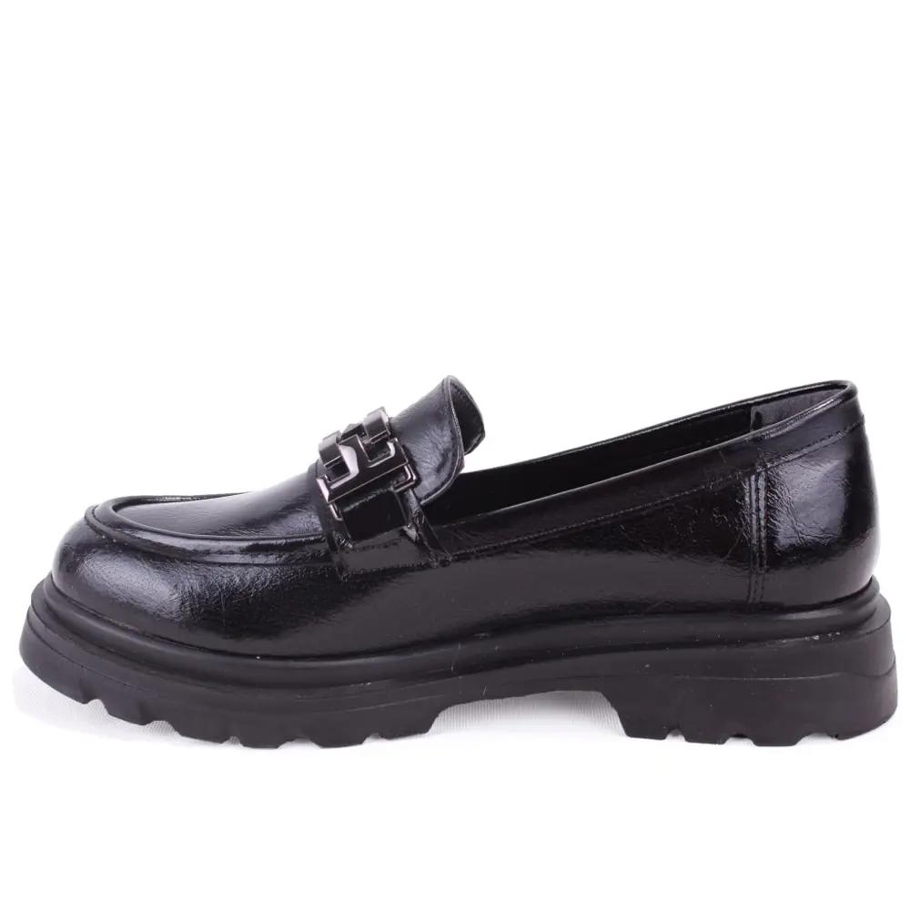 Dagoster DZA07-90801 Siyah Rugan Günlük Loafer Kadın Ayakkabı Dagoster DZA07-90801 Siyah Rugan Günlük Loafer Kadın Ayakkabı