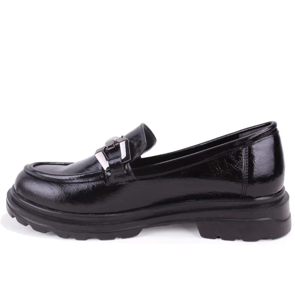 Dagoster DZA07-90814 Siyah Rugan Günlük Loafer Kadın Ayakkabı Dagoster DZA07-90814 Siyah Rugan Günlük Loafer Kadın Ayakkabı