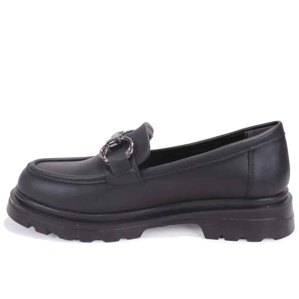 Dagoster DZA07-90830 Siyah Günlük Loafer  Kadın Ayakkabı