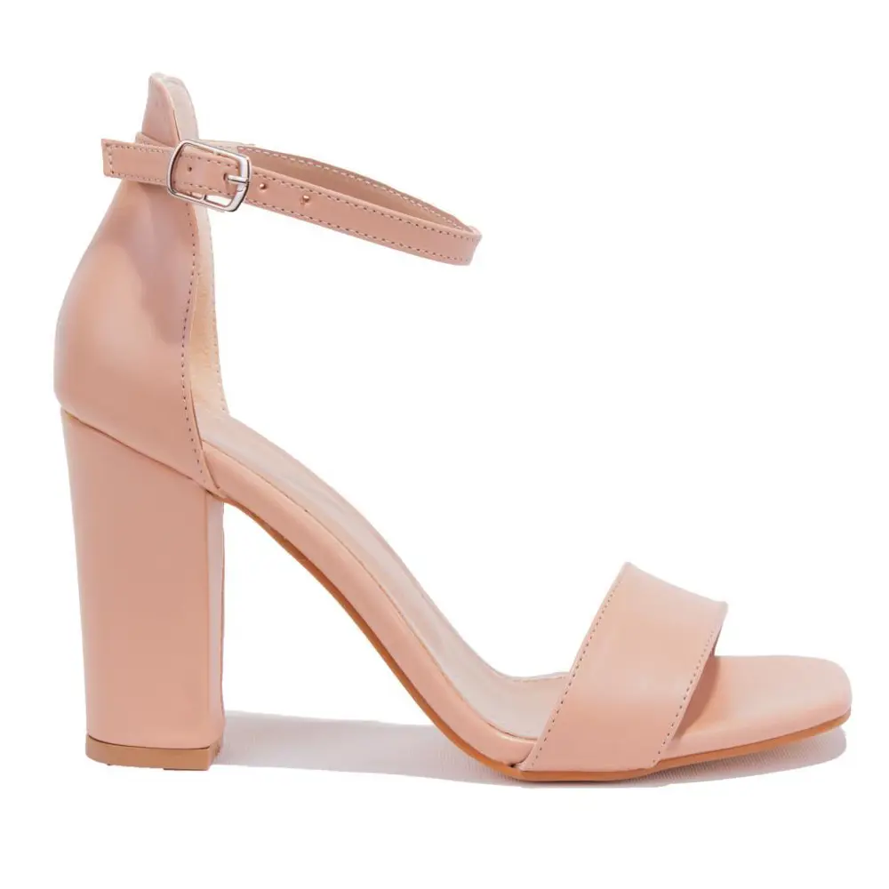 Dagoster DZA07-92823410 Nut Tek Bantlı Klasik Topuklu Kadın Ayakk