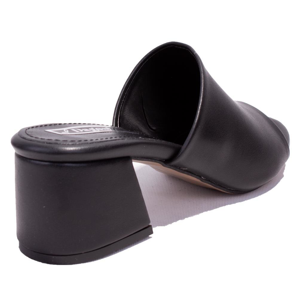 Dagoster  Dza07-811304 Siyah Klasik Topuklu Kadın Terlik