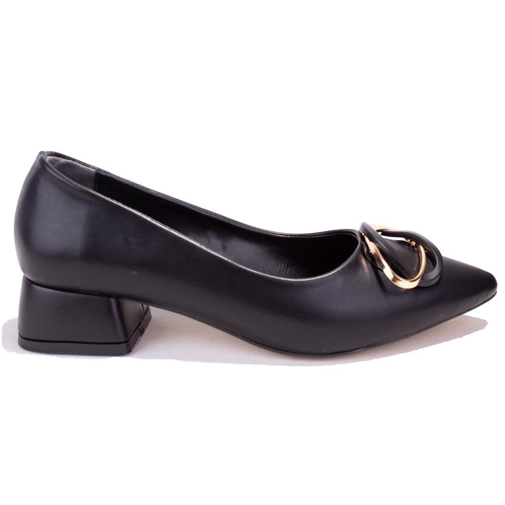 Dagoster  Dza07-1006045 Siyah  Klasik Topuklu Kadın Ayakkabı