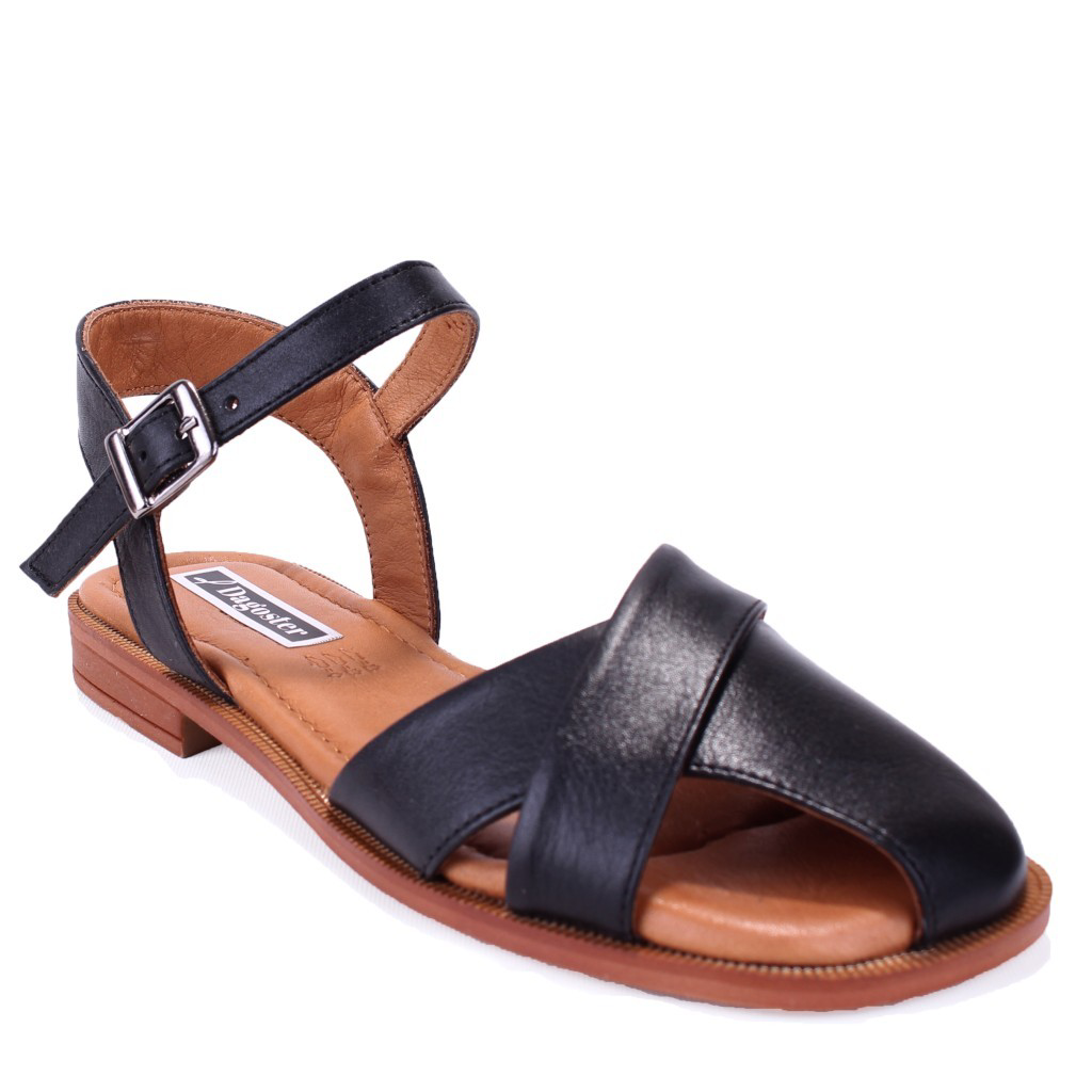 Dagoster  Dza07-60216243 Siyah Günlük Ortopedik Deri Spor Kadın Sa