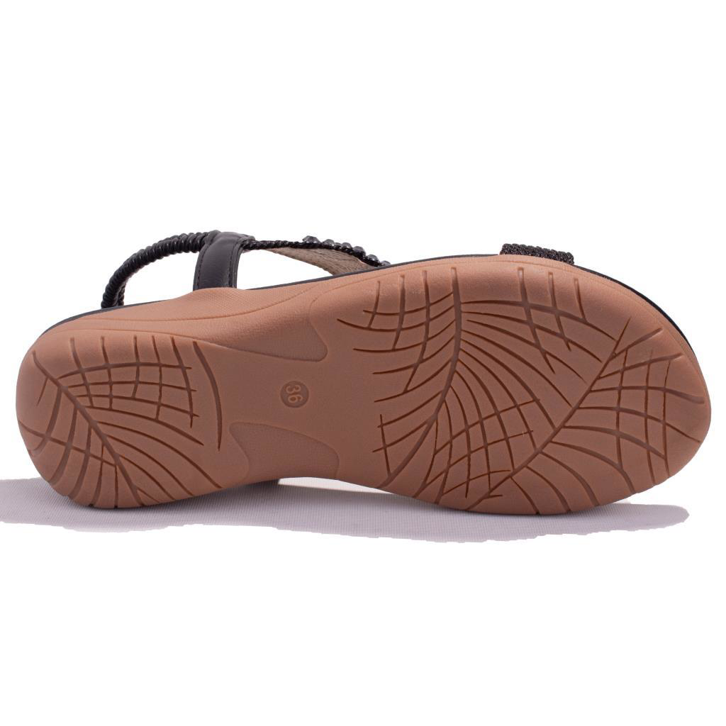 Dagoster  Dza07-74172497 Siyah Günlük Ortopedik Kadın Sandalet