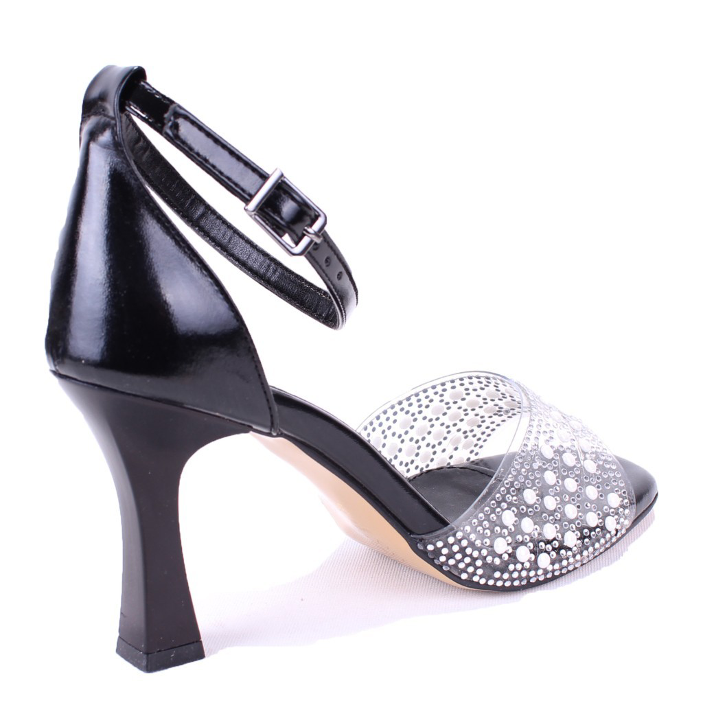 Dagoster  Dza07-928475 Siyah Topuklu Abiye Kadin Ayakkabi