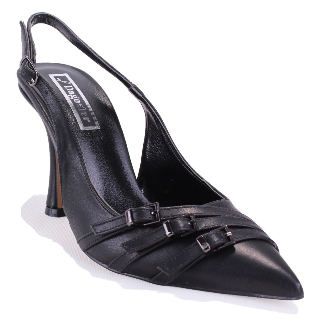 Dagoster  Dza07-7311241 Siyah Klasik Topuklu Kadın Ayakkabı