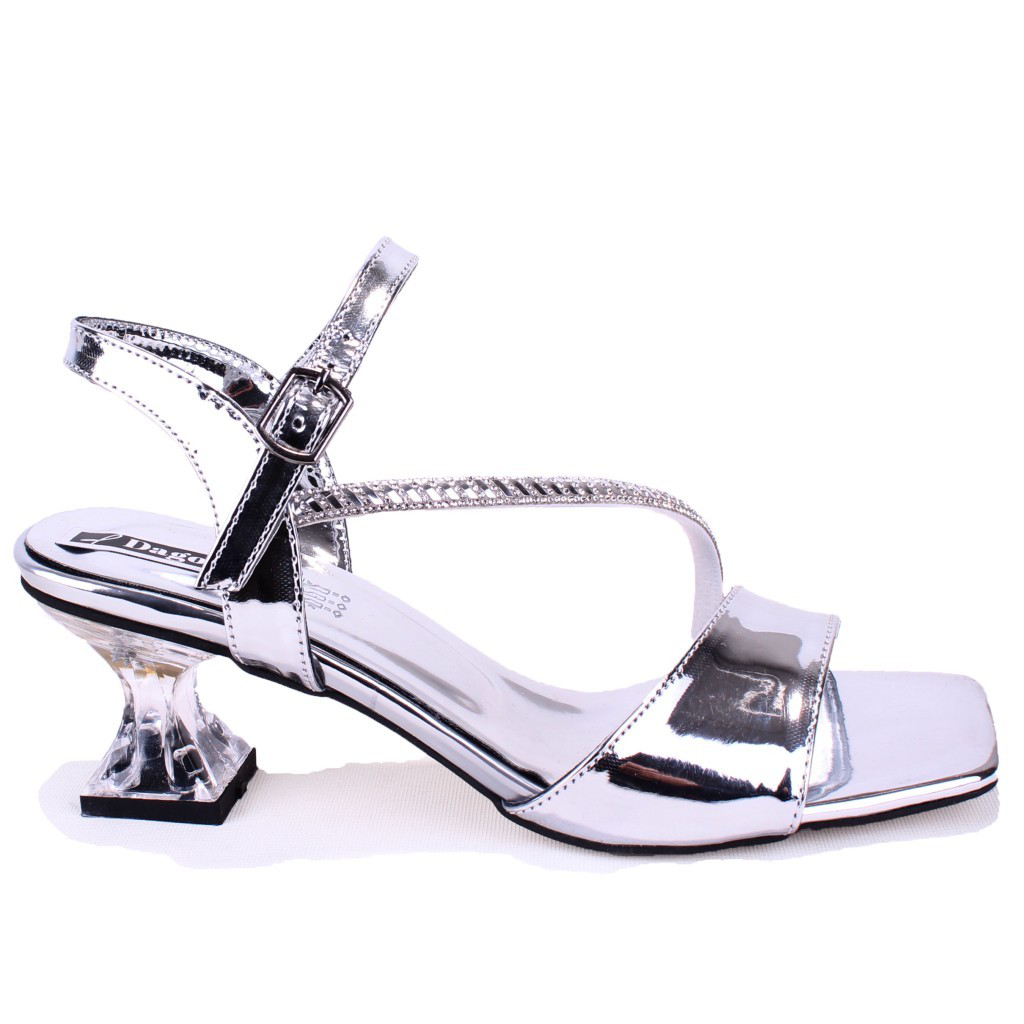 Dagoster  Dza07-1284051 Gümüş Ayna İnce Topuklu Abiye Kadin Ayakka