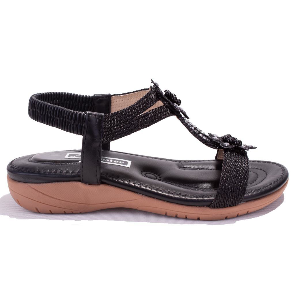 Dagoster  Dza07-741724910 Siyah Günlük Ortopedik Kadın Sandalet