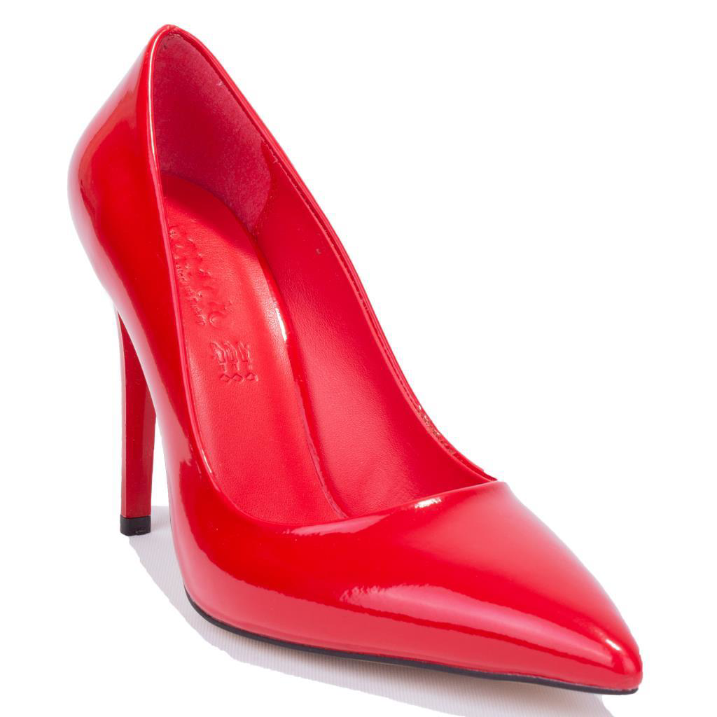 Dagoster  Dza07-388460 Kırmızı Rugan Stiletto Topuklu Kadın Ayakka