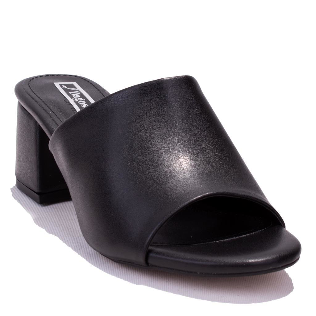 Dagoster  Dza07-811304 Siyah Klasik Topuklu Kadın Terlik