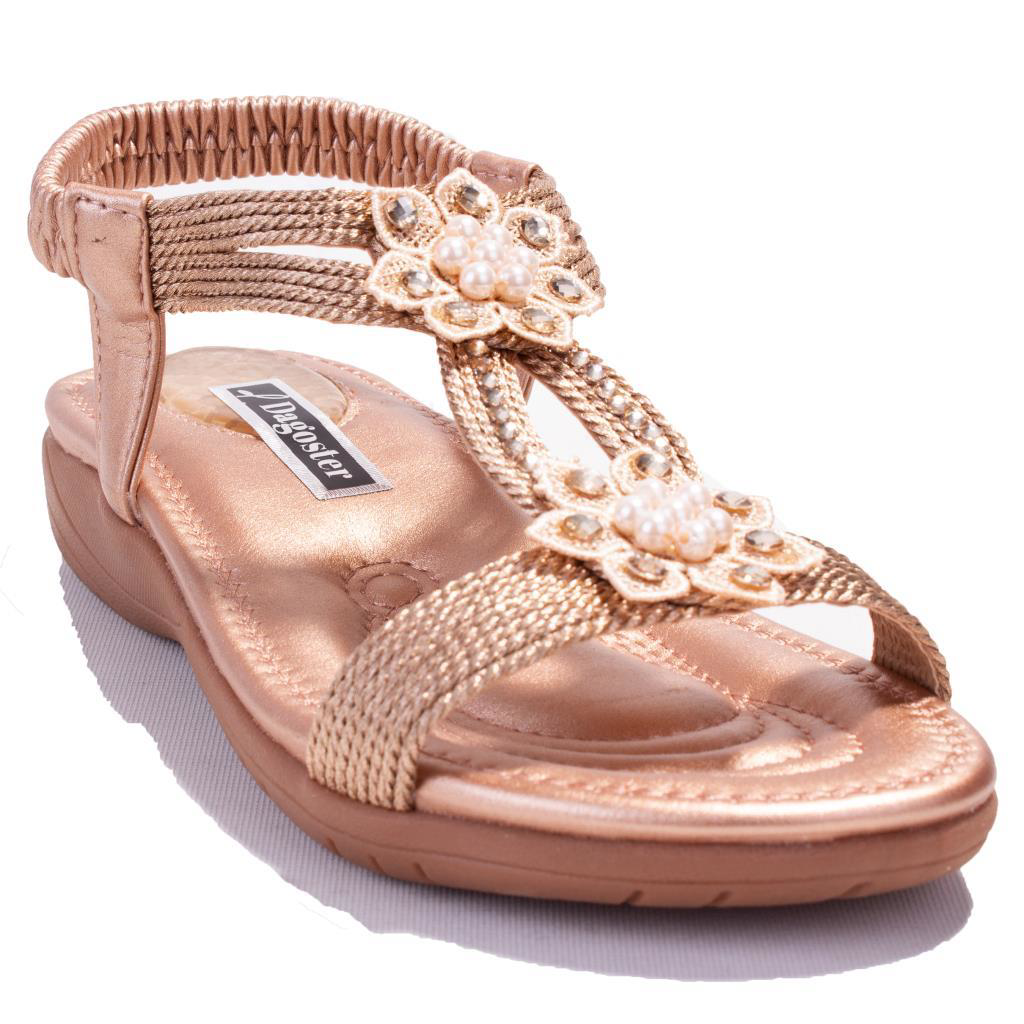 Dagoster  Dza07-741724910 Bej Günlük Ortopedik Kadın Sandalet