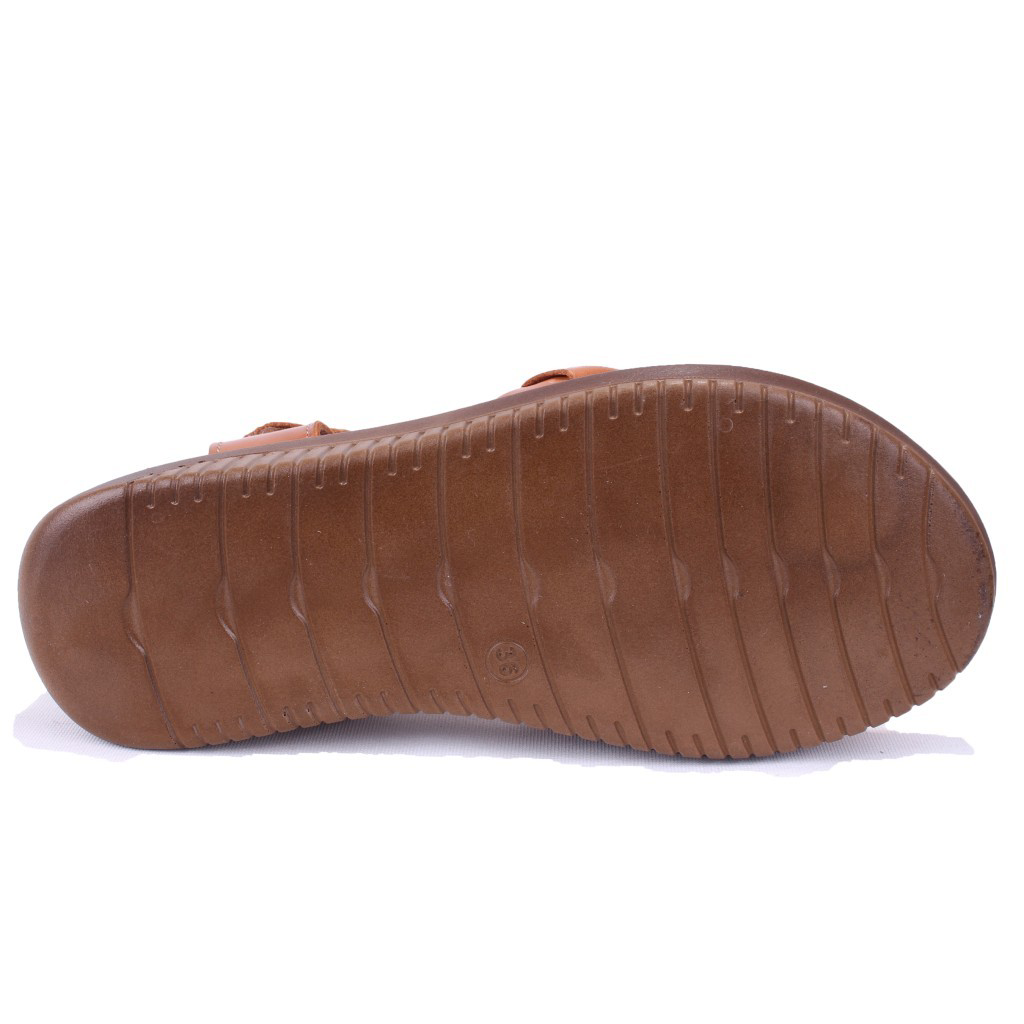 Dagoster  Dza07-77025100 Taba Günlük Ortopedik Deri Kadın Sandalet