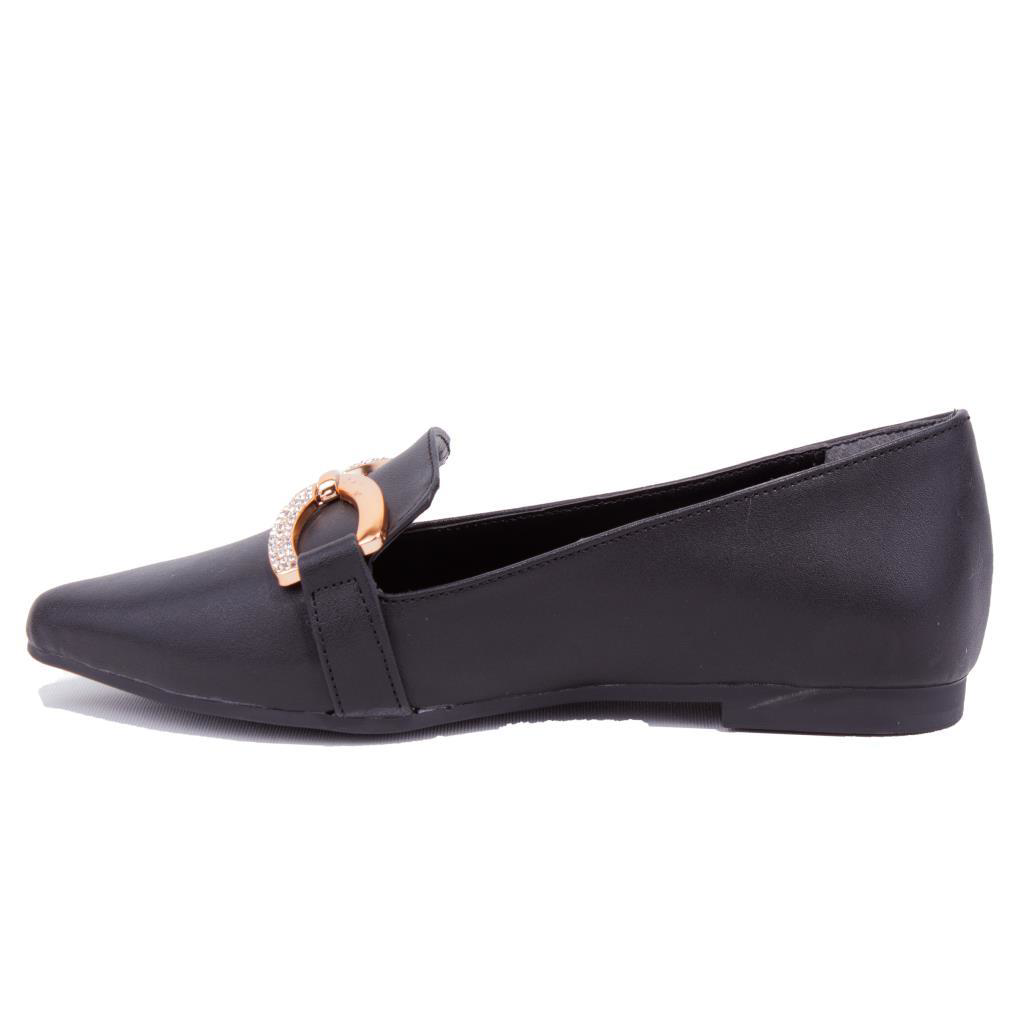 Dagoster  Dza07-118106 Siyah Klasik Düz Topuklu Kadın Ayakkabı