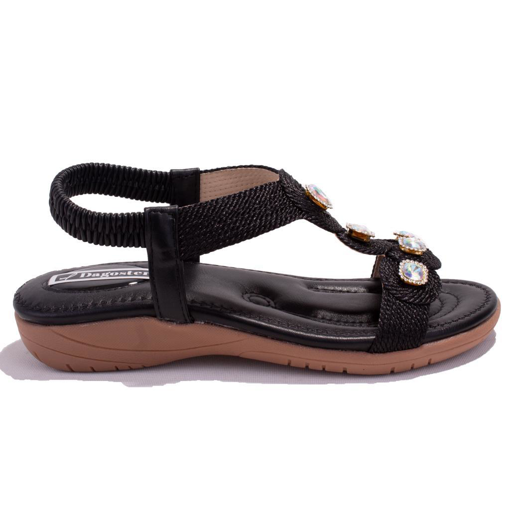 Dagoster Dza07-74136903 Siyah Günlük Ortopedik Kadın Sandalet Dagoster Dza07-74136903 Siyah Günlük Ortopedik Kadın Sandalet