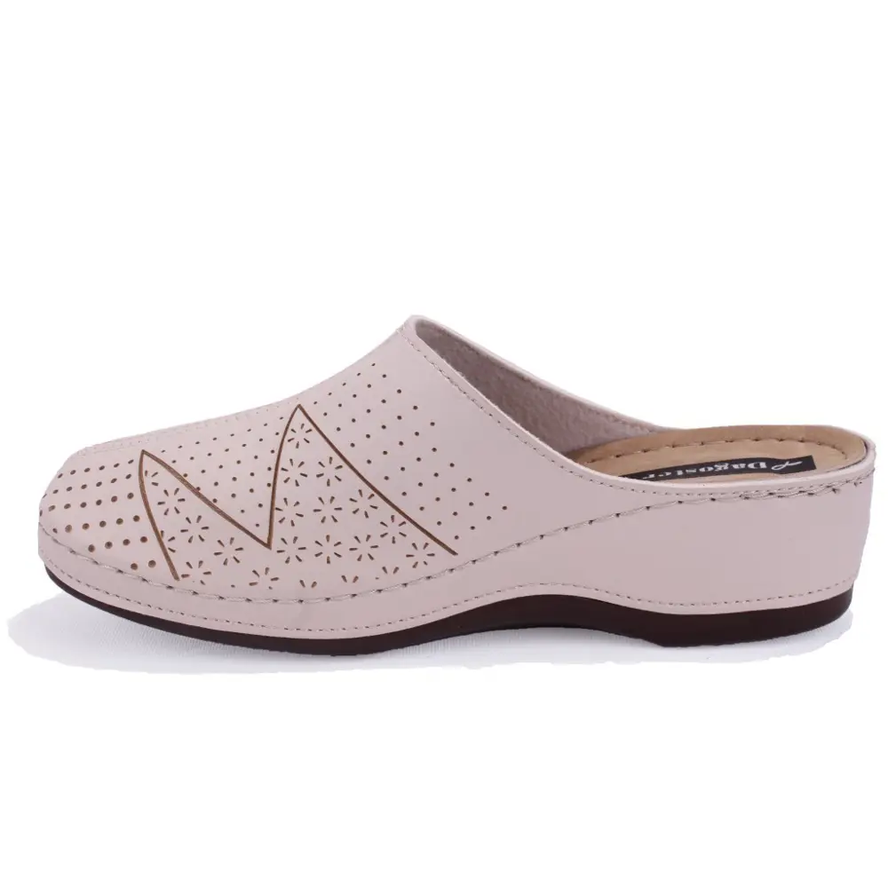 Dagoster DZA37-1803 Bej Günlük Ortopedik Burun Kapalı Kadın Terli