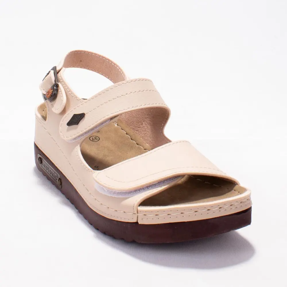 Dagoster DZA37-3014 Bej Günlük Ortopedik Kadın Sandalet