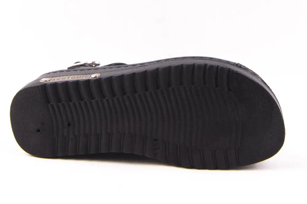 Dagoster DZA37-3014 Siyah Günlük Ortopedik Kadın Sandalet