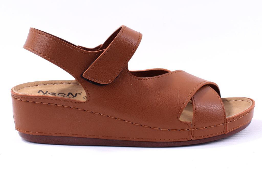 Dagoster  Dza37-1810 Taba Günlük Ortopedik Kadın Sandalet