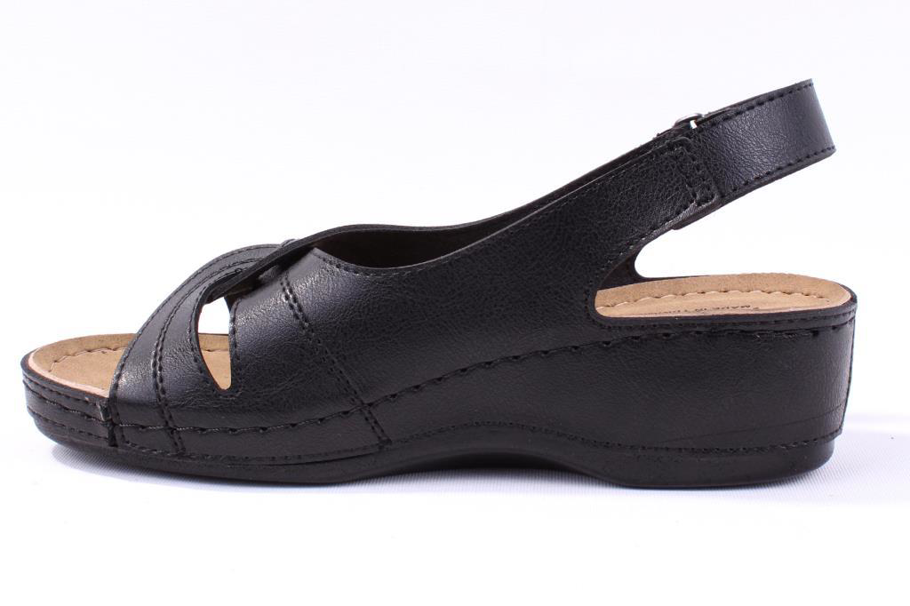 Dagoster  Dza37-1817 Siyah Günlük Ortopedik Kadın Sandalet
