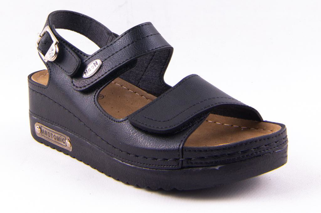 Dagoster  Dza37-3014 Siyah Günlük Ortopedik Kadin Sandalet