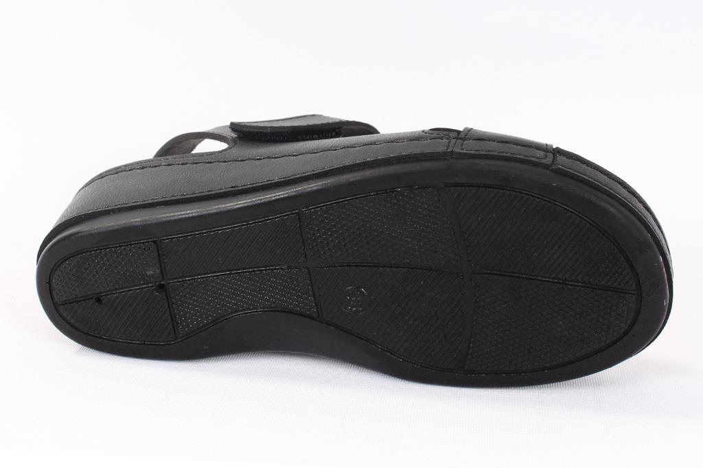 Dagoster  Dza37-1810 Siyah Günlük Ortopedik Kadın Sandalet