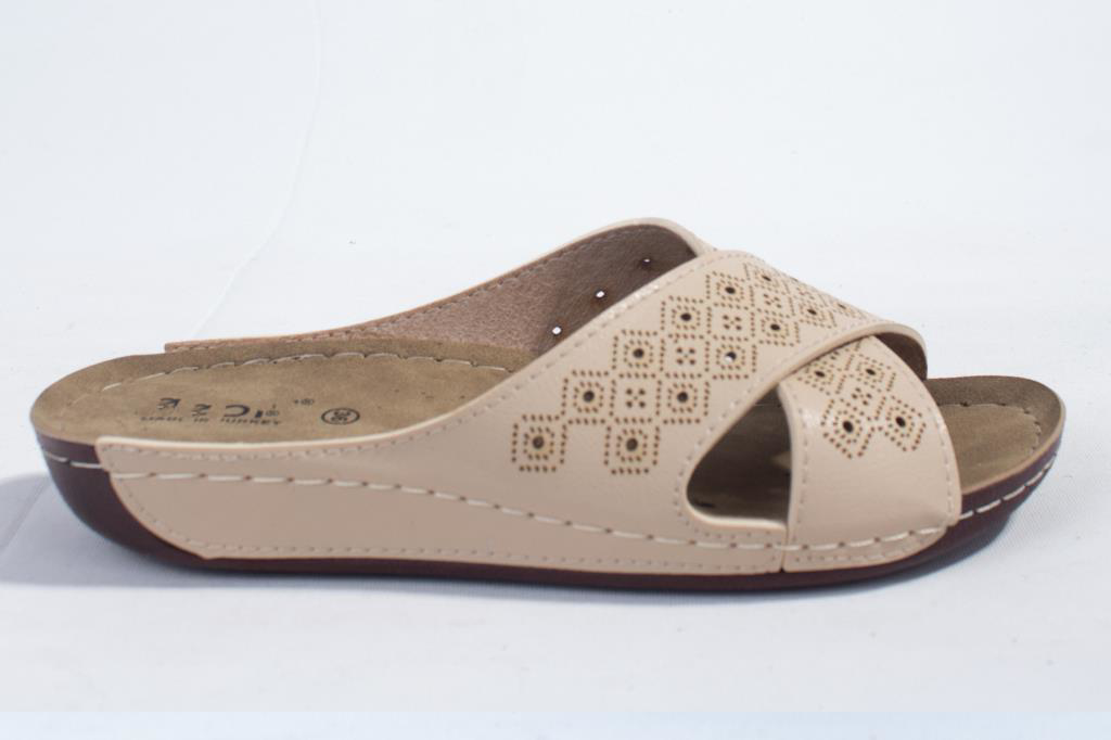 Dagoster  Dza37-513 Bej Günlük Ortopedik Kadın Terlik