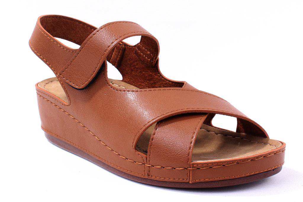 Dagoster  Dza37-1810 Taba Günlük Ortopedik Kadın Sandalet