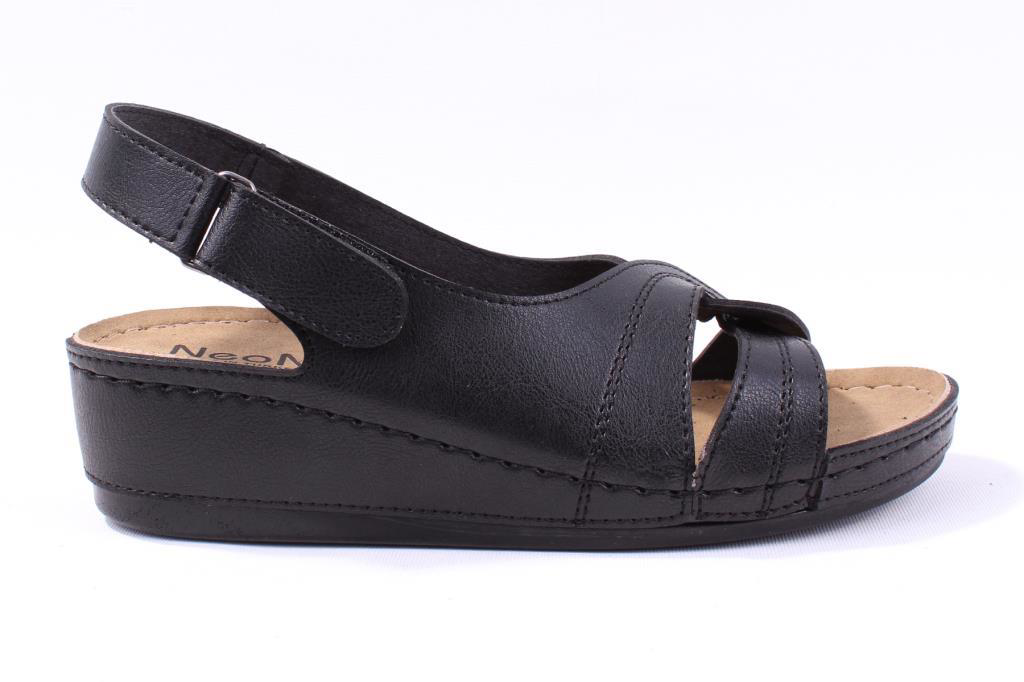 Dagoster  Dza37-1817 Siyah Günlük Ortopedik Kadın Sandalet