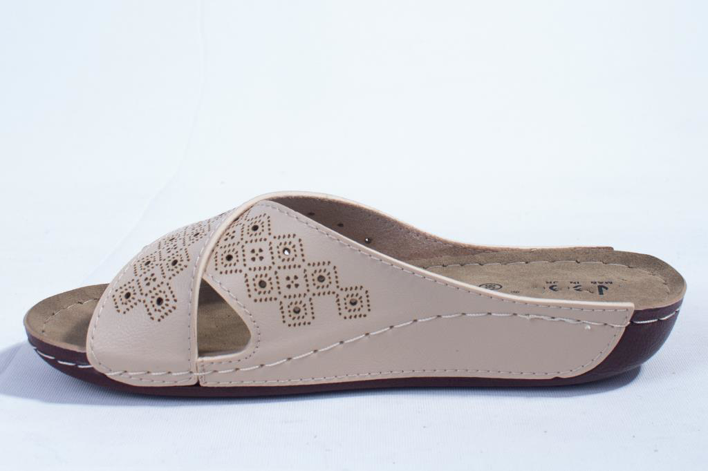 Dagoster  Dza37-513 Bej Günlük Ortopedik Kadın Terlik