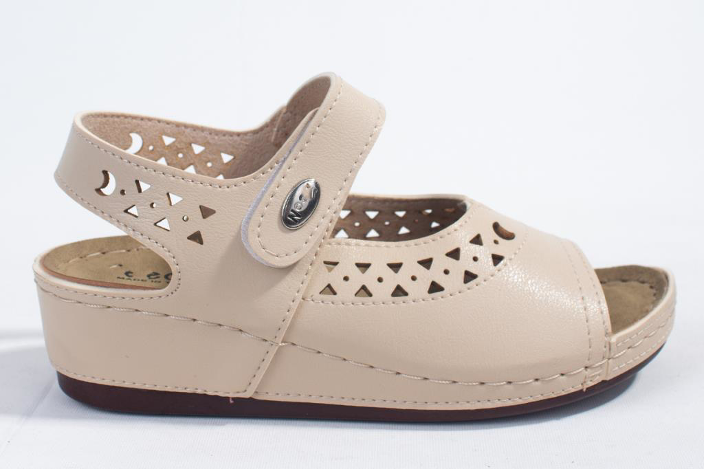 Dagoster  Dza37-1818 Bej Günlük Ortopedik Kadın Sandalet