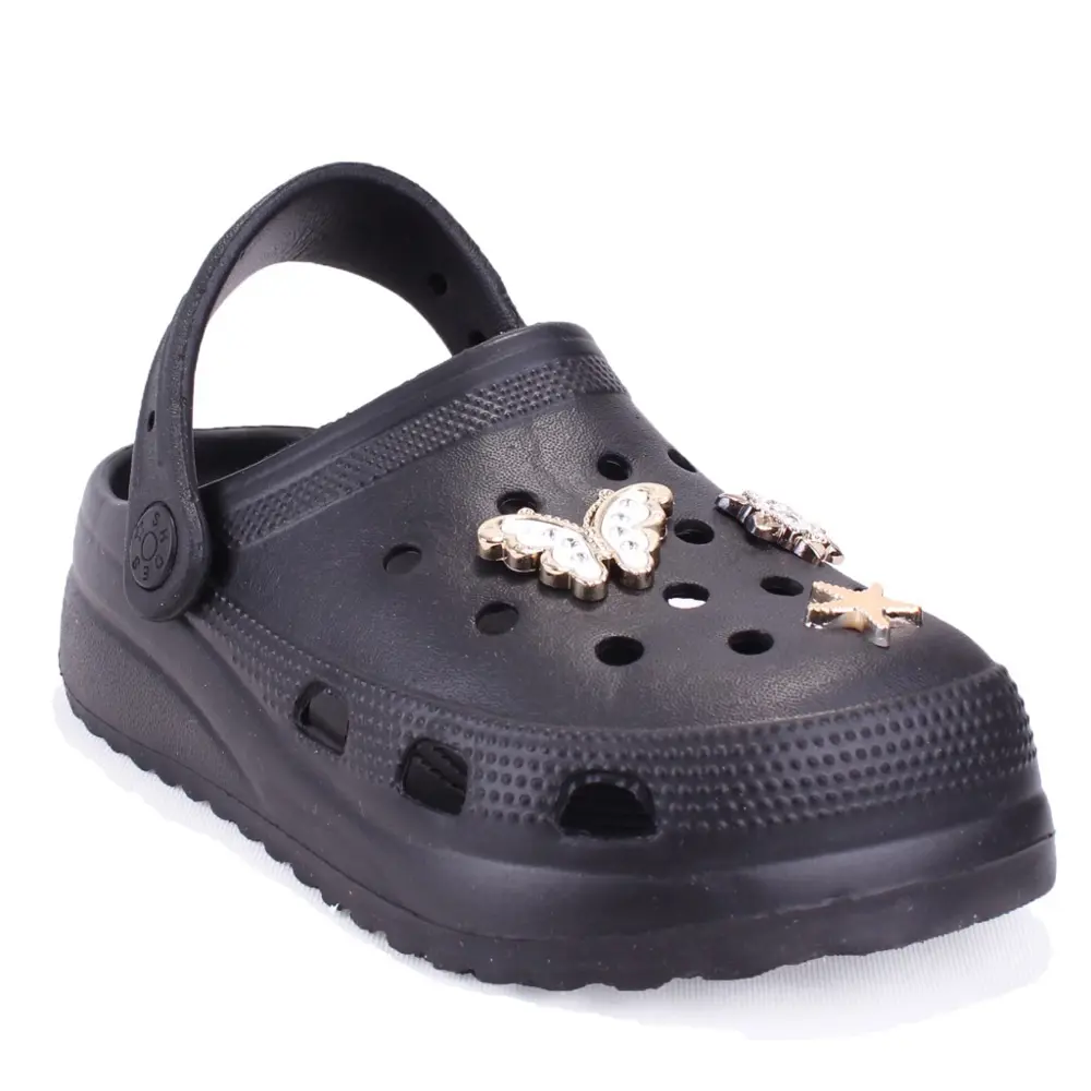 Dagoster DZA75-205 Siyah Taşlı Ortopedik Günlük Cross Spor Kadın 