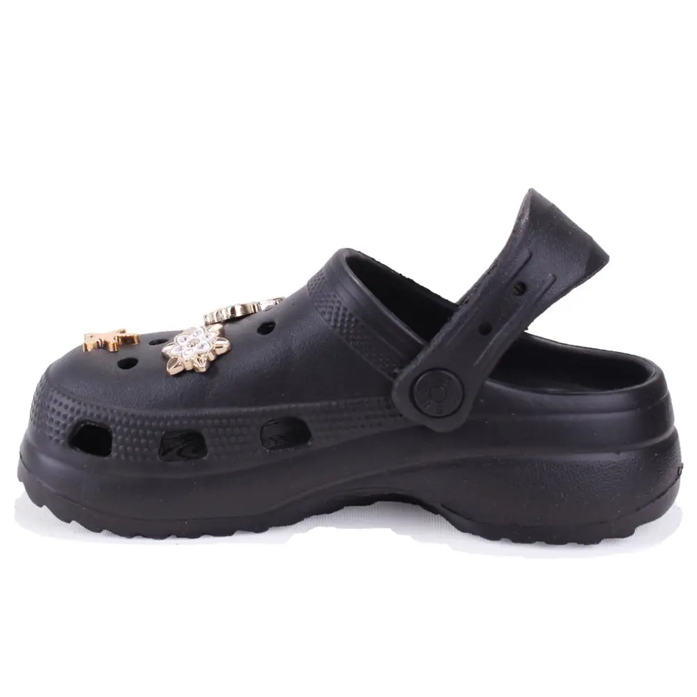 Dagoster DZA75-205 Siyah Taşlı Ortopedik Günlük Cross Spor Kadın 