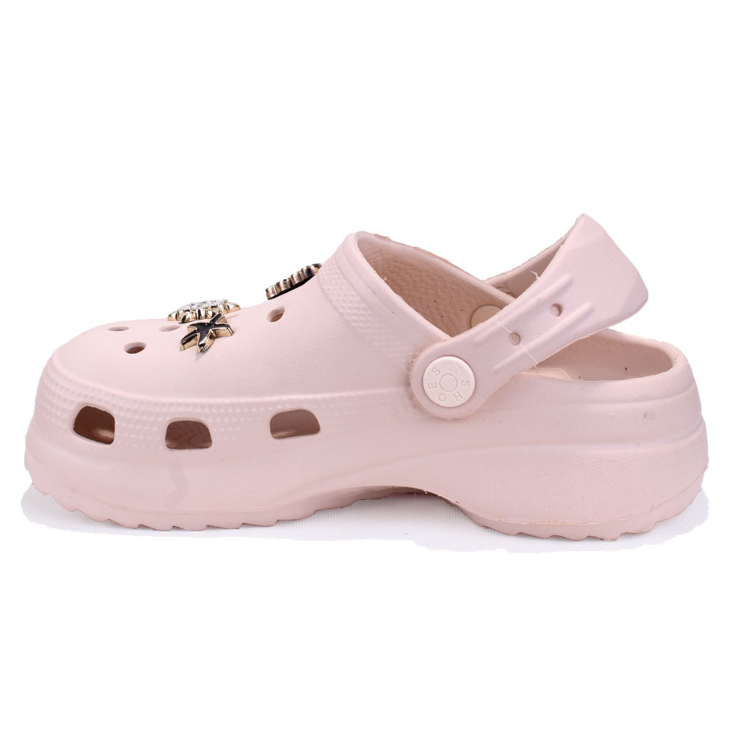 Dagoster  Dza75-205 Ekru Taşlı Ortopedik Günlük Cross Spor Kadın T