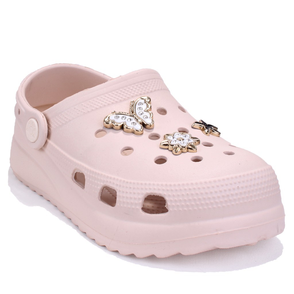 Dagoster  Dza75-205 Ekru Taşlı Ortopedik Günlük Cross Spor Kadın T