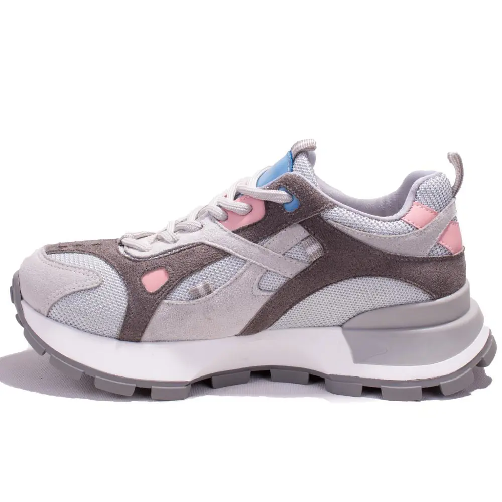 Dagoster DZS07-20135 Gri Pembe  Ortopedik Günlük Kadın Spor Ayakk