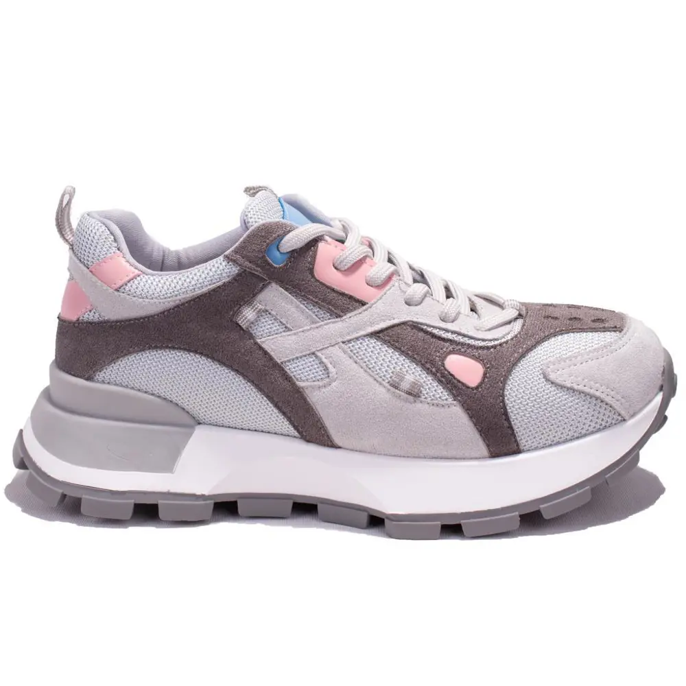 Dagoster DZS07-20135 Gri Pembe  Ortopedik Günlük Kadın Spor Ayakk