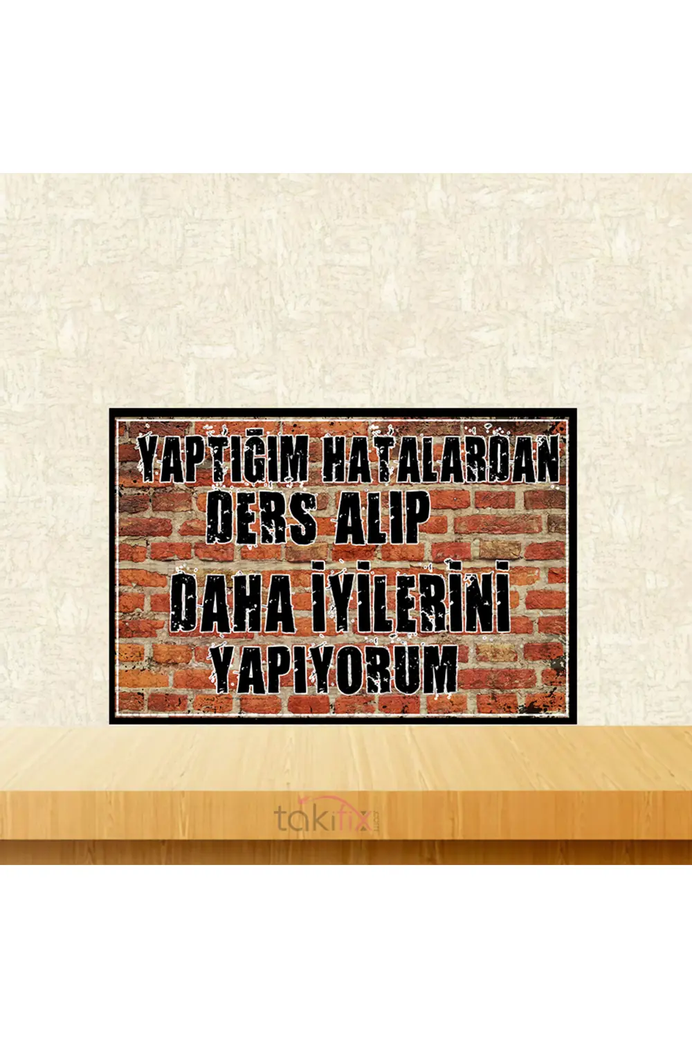 Daha İyilerini Yapıyorum 20x30 Cm Retro Ahşap Tablo Fiyatı, Yorumları ve Özellikleri