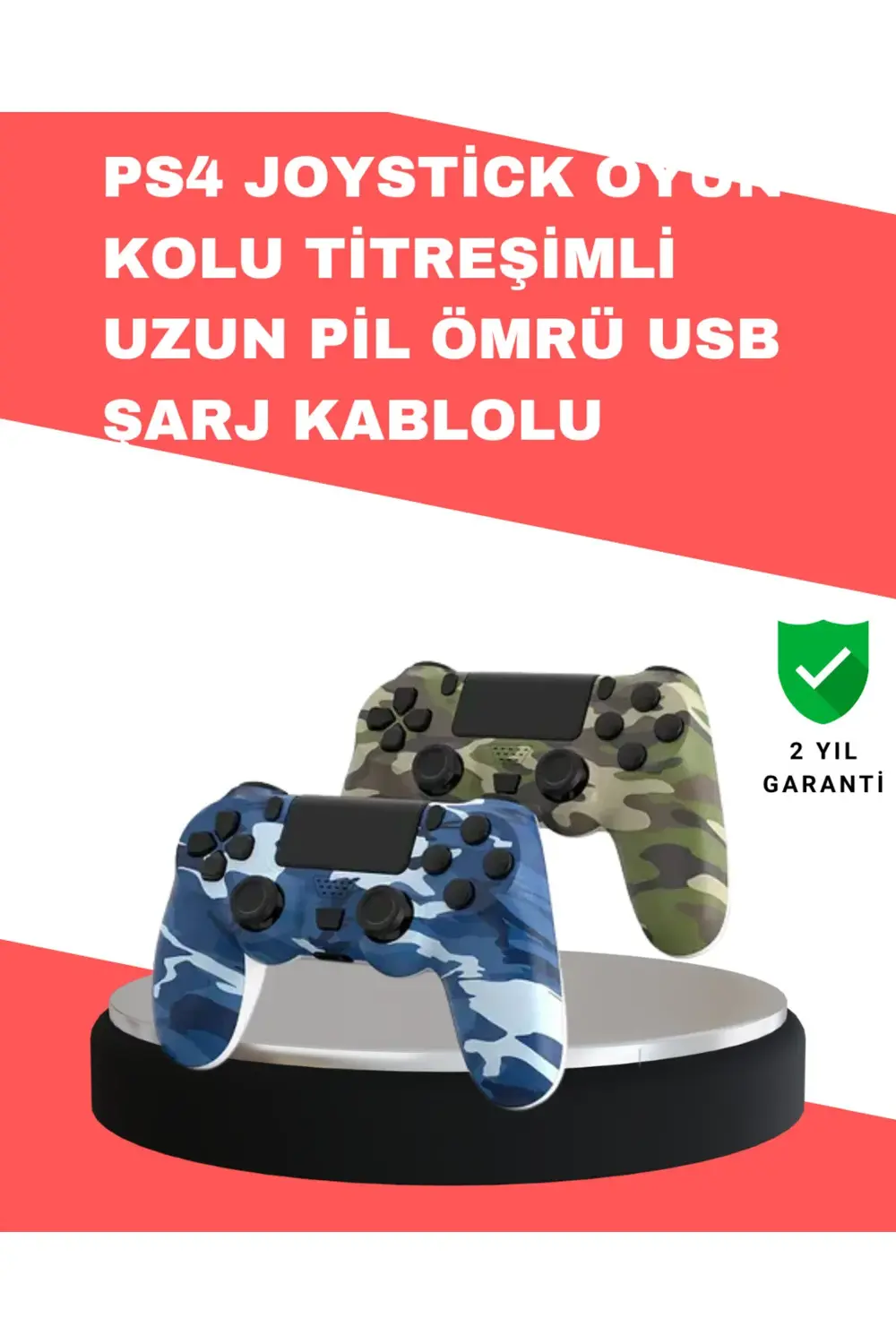 Dahili Hoparlör ve Kulaklık Girişli Oyun Kolu – Kişisel ve Ortak