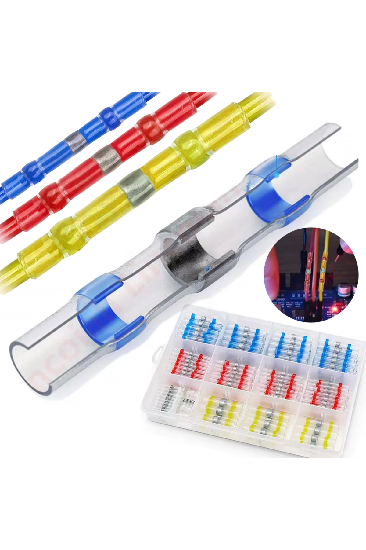 DAHİLİ LEHİMLİ MÜHÜR MAKARON 300 ADET 4 BOY ISIYLA DARALAN KABLO