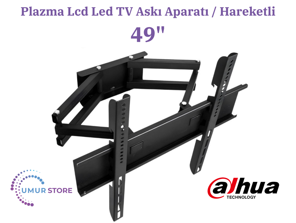 Dahua 49" 4K 123/124 Ekran Monitör Lcd Led TV Hareketli Duvar Ask Dahua 49" 4K 123/124 Ekran Monitör Lcd Led TV Hareketli Duvar Ask
