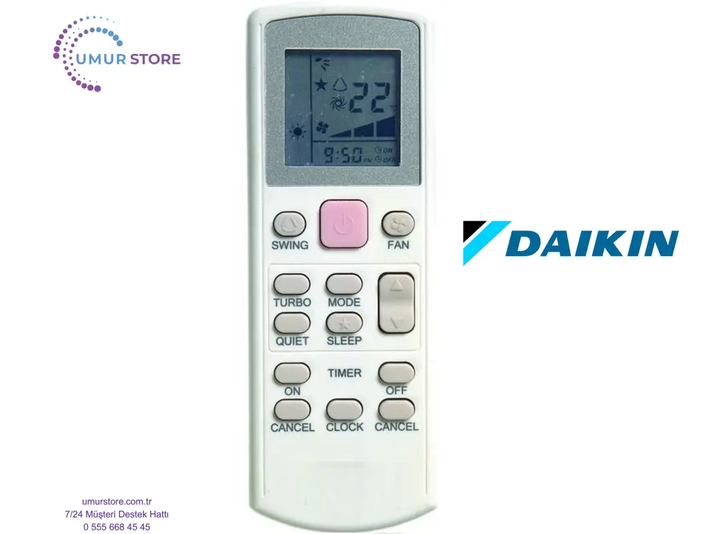 Daikin ACQ71DV1 Uyumlu Klima Kumandası