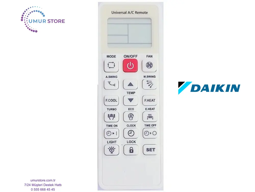 Daikin Akıllı Klima Kumandası Tüm Modellerle Uyumlu Daikin Akıllı Klima Kumandası Tüm Modellerle Uyumlu