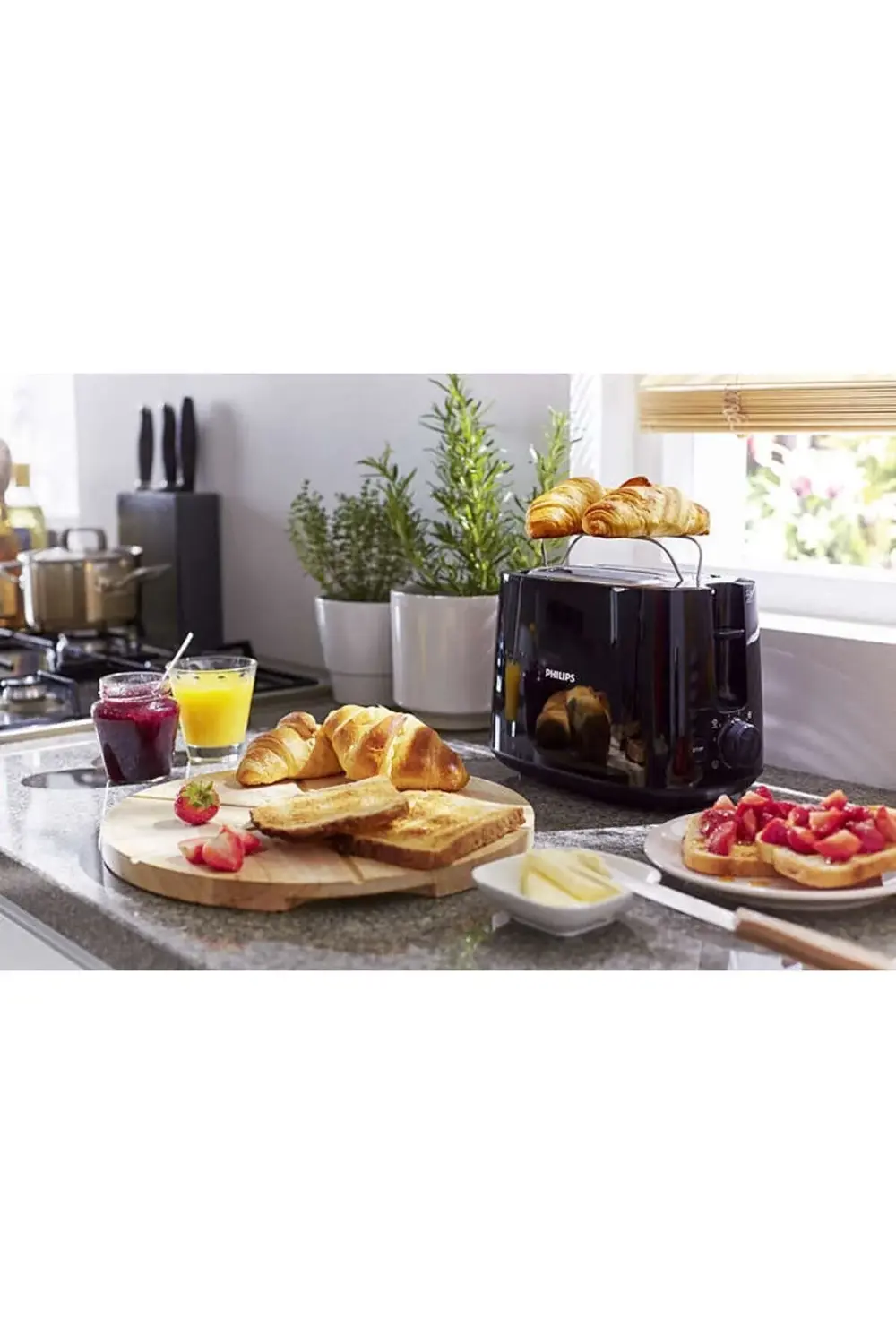 Daily Collection Geniş Yuvalı Ekmek Kızartma Makinesi, 8 Kızartma