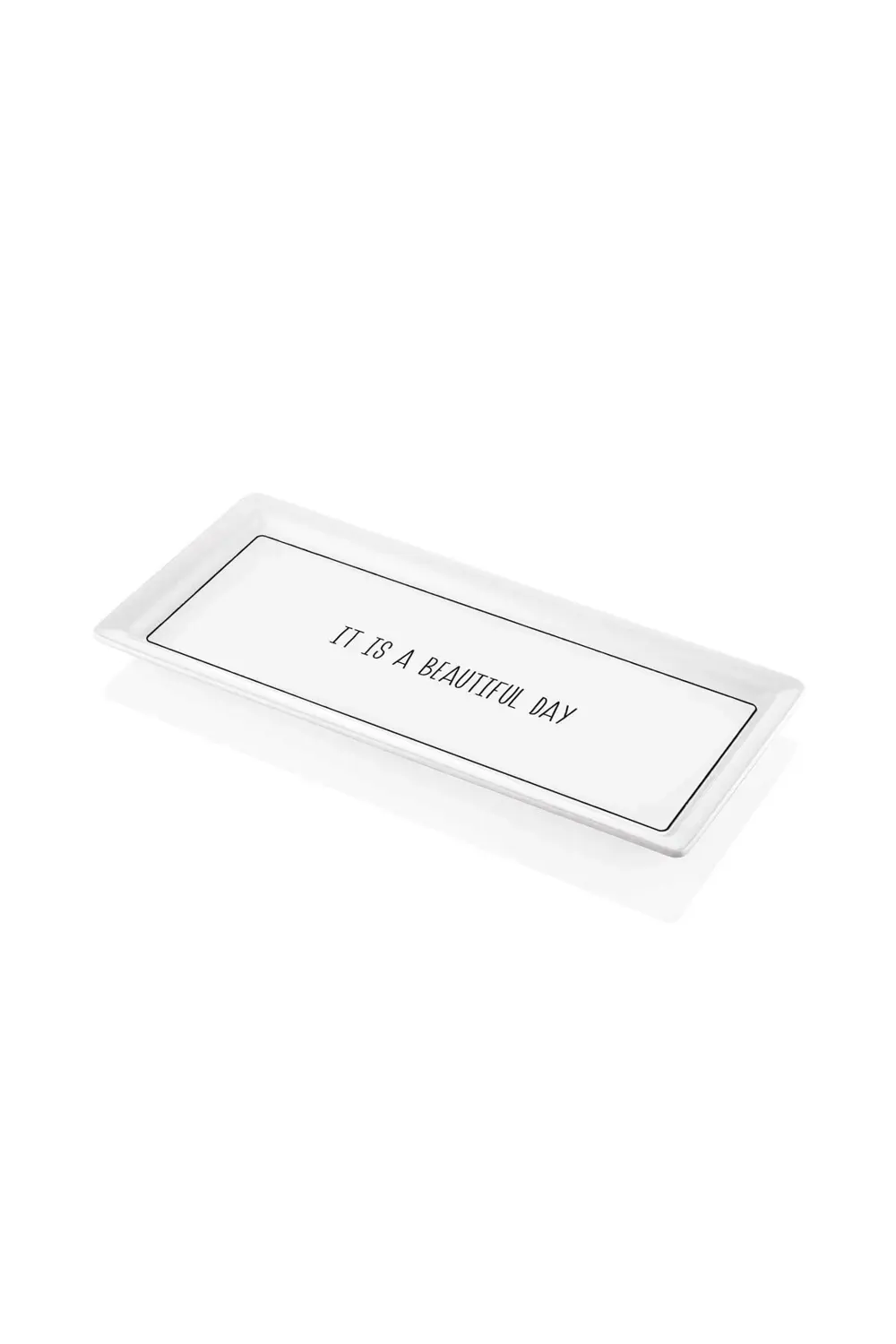 Daily Tunes Dikdörtgen Seramik Servis Tabağı 35x16 cm