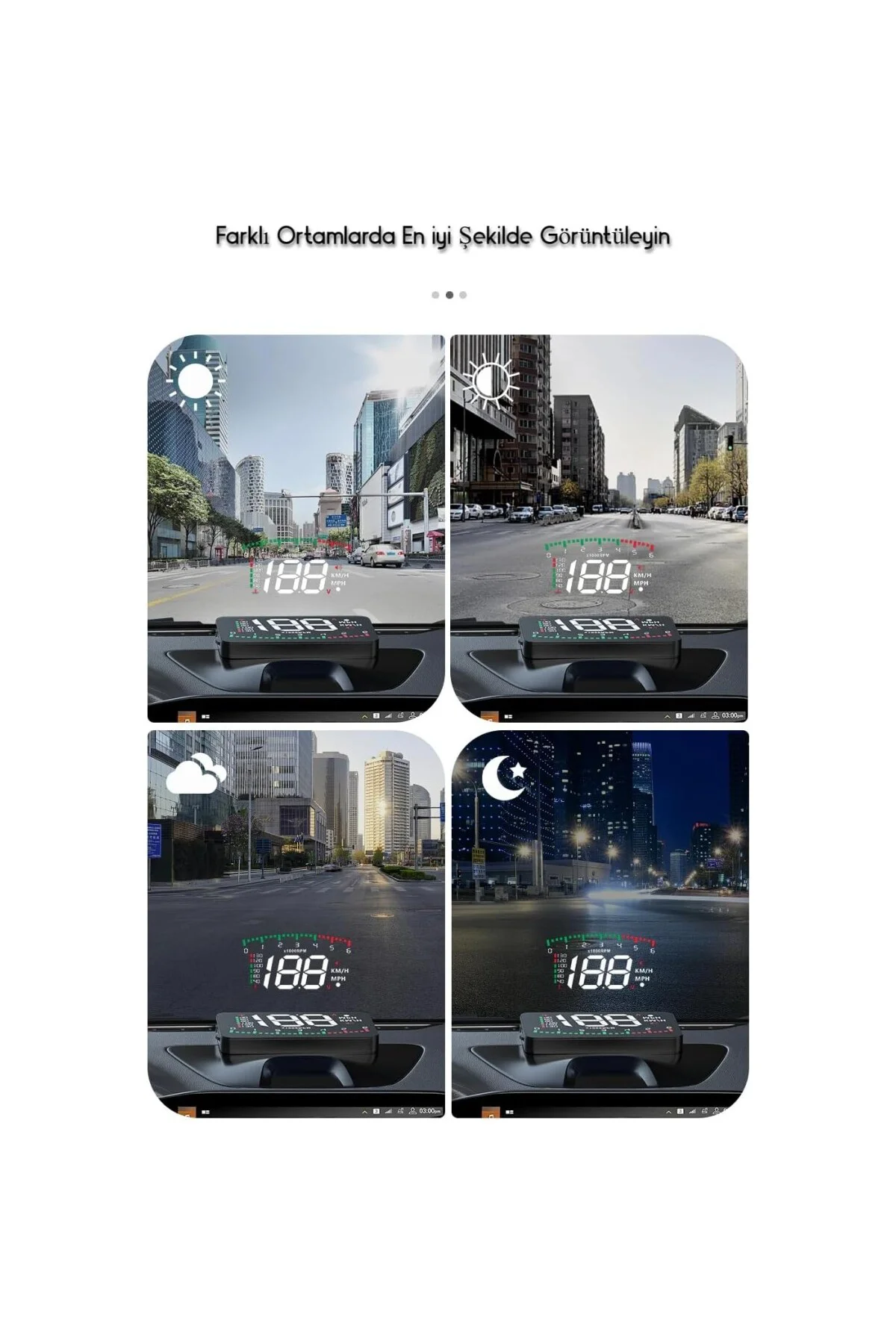 DailyTech G10 Otomatik Hud Ekran Araba Projektör Alarmı Hız Göste