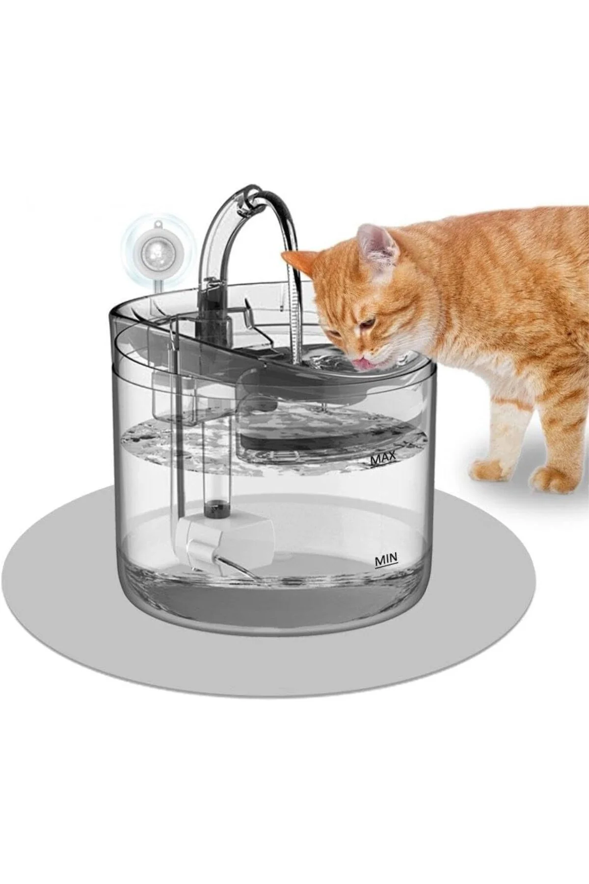 DailyTech Otomatik PET Kedi Köpek Su Çeşmesi Sebil Musluk