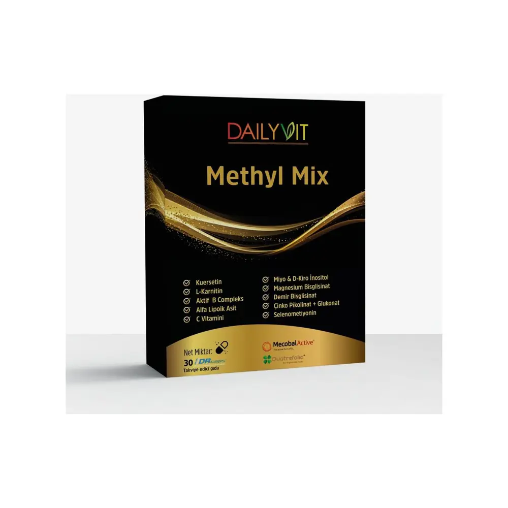 Dailyvit Methyl Mix 30 Bitkisel Kapsül 8683608006814 Dailyvit Methyl Mix 30 Bitkisel Kapsül 8683608006814