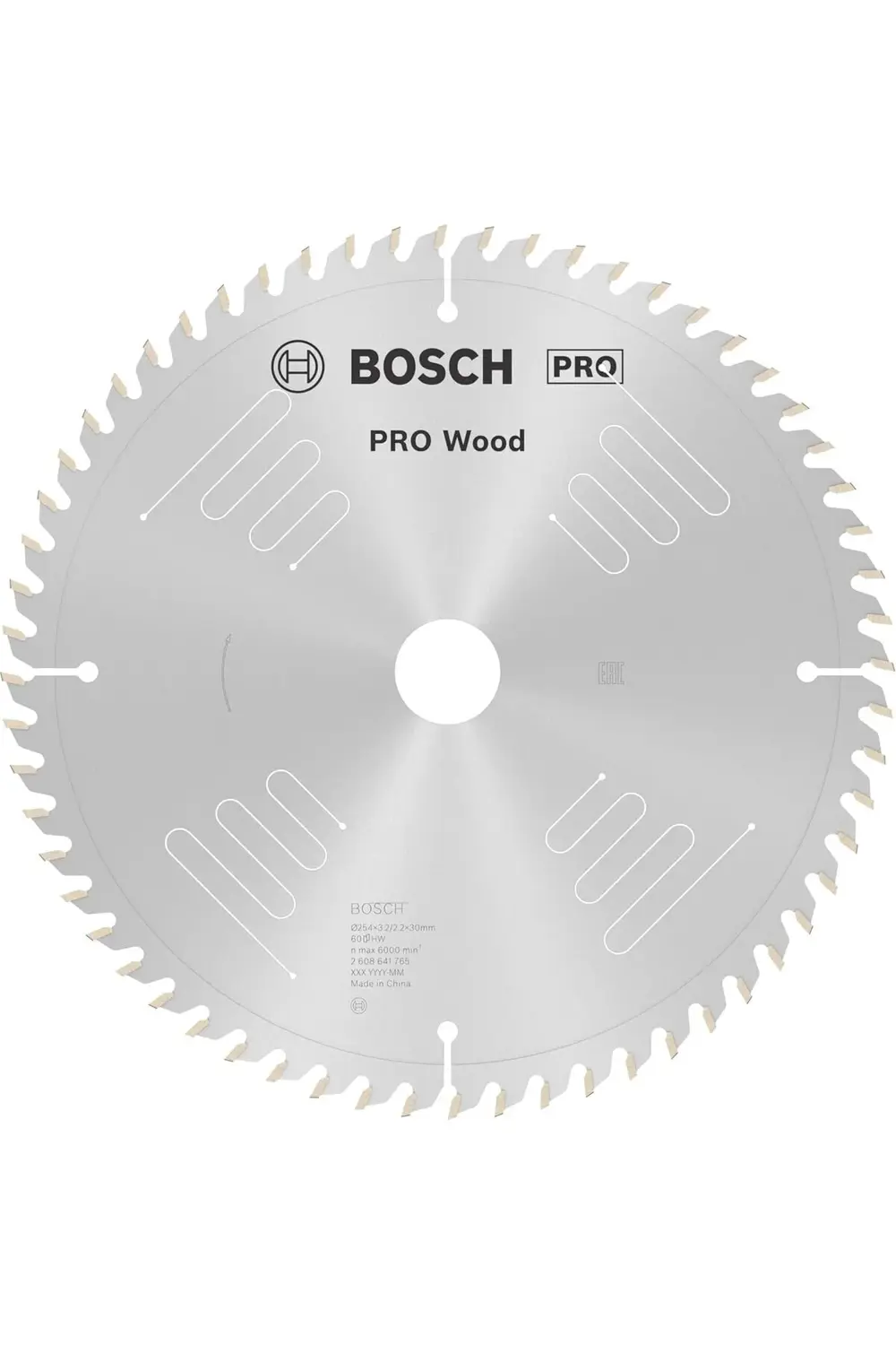 Daire Testere Bıçağı, Gri, 254x30x3.2 mm, 1 Adet 1185222