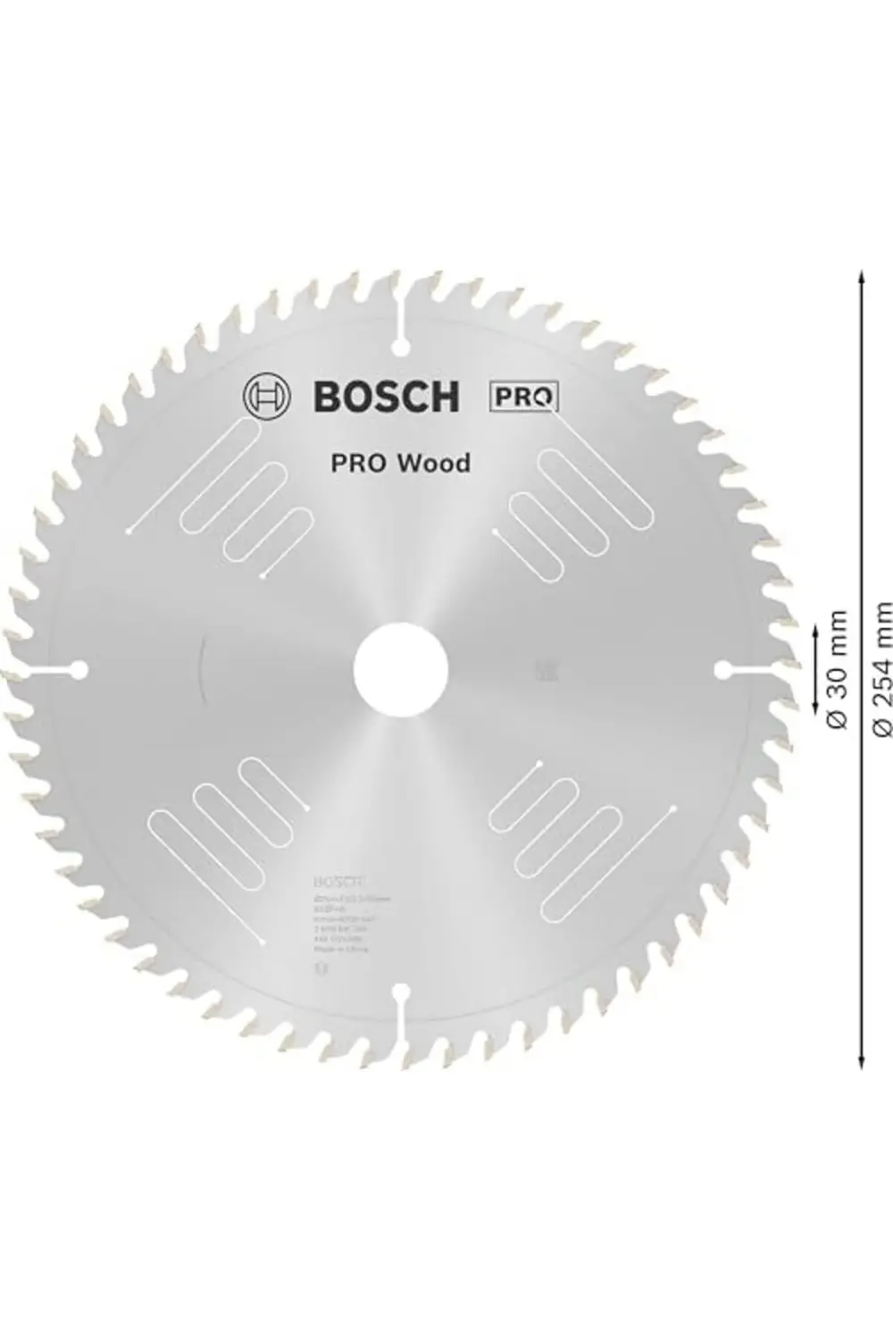 Daire Testere Bıçağı, Gri, 254x30x3.2 mm, 1 Adet 1185222